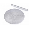 Set 6 suporturi farfurii, rotunde, diametru 38 cm, argintii