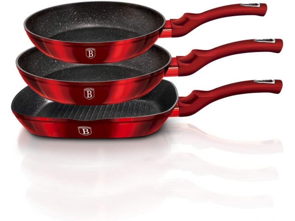 Set tigai, German High Quality, 3 piese, Metallic line – Black Burgundy Set tigai, German High Quality, 3 piese, Metallic line – Black Burgundy