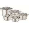 Set de vase TEFAL Intuition, 10 piese, 1.3-6l, 16-24cm, inox, argintiu Set de vase TEFAL Intuition, 10 piese, 1.3-6l, 16-24cm, inox, argintiu