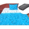 Set lenjerie pat 1 persoana Abstract cu patura gri Set lenjerie pat 1 persoana Abstract cu patura gri