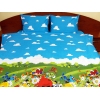Lenjerie de pat de lux Angry Birds Duo Azur, 2 persoane, bumbac calitate I Lenjerie de pat de lux Angry Birds Duo Azur, 2 persoane, bumbac calitate I