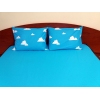 Lenjerie de pat de lux Angry Birds Duo Azur, 2 persoane, bumbac calitate I Lenjerie de pat de lux Angry Birds Duo Azur, 2 persoane, bumbac calitate I