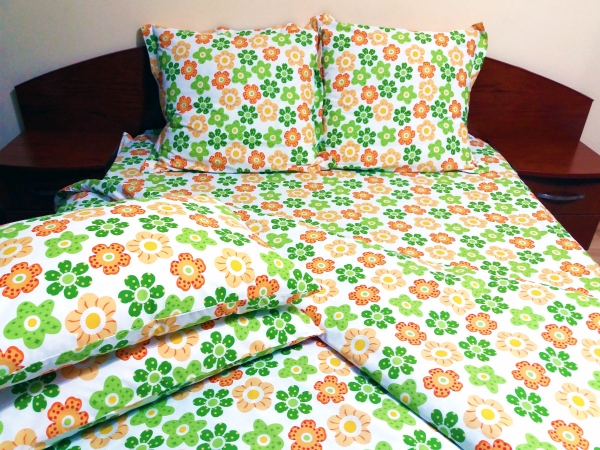 Lenjerie de pat Funny Flowers, King Size, calitate I, gama Lenjerii CriDesign Lenjerie de pat Funny Flowers, King Size, calitate I, gama Lenjerii CriDesign