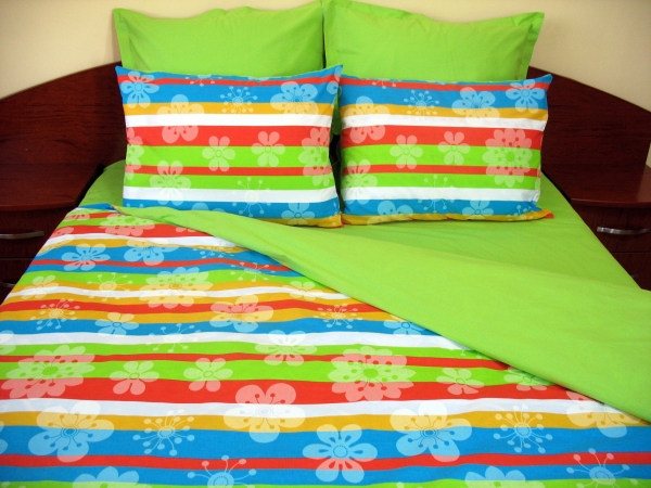 Lenjerie de pat Multicolor Duo Green, King Size, calitate I, gama Lenjerii CriDesign Lenjerie de pat Multicolor Duo Green, King Size, calitate I, gama Lenjerii CriDesign