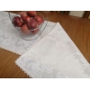 Napron-traversa masa, din damasc crem, calitate I, cu dantela 50x210 cm, doua parti Napron-traversa masa, din damasc crem, calitate I, cu dantela 50x210 cm, doua parti