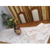 Napron-traversa masa, din damasc crem, calitate I, cu dantela 50x300 cm, doua parti Napron-traversa masa, din damasc crem, calitate I, cu dantela 50x300 cm, doua parti